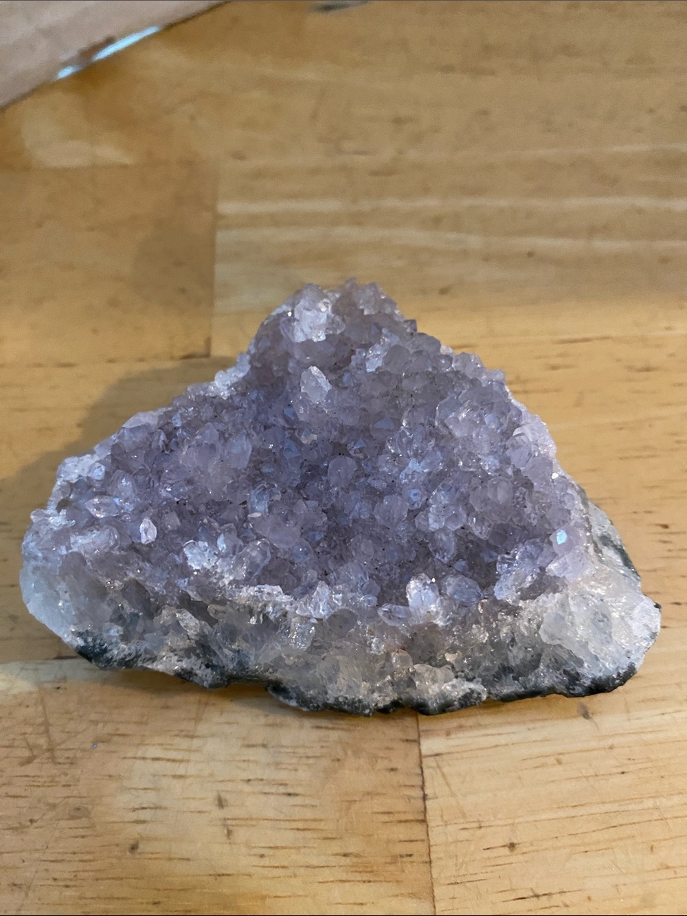 Amethyst Crystal Cluster about 3 x2 x 1 believed to promote mental clarity NWT